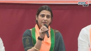 तेजस्वी घोसाळकरांचा भाजपात प्रवेश, चारच ओळी बोलल्या, 'शिवसेनेने मला...'