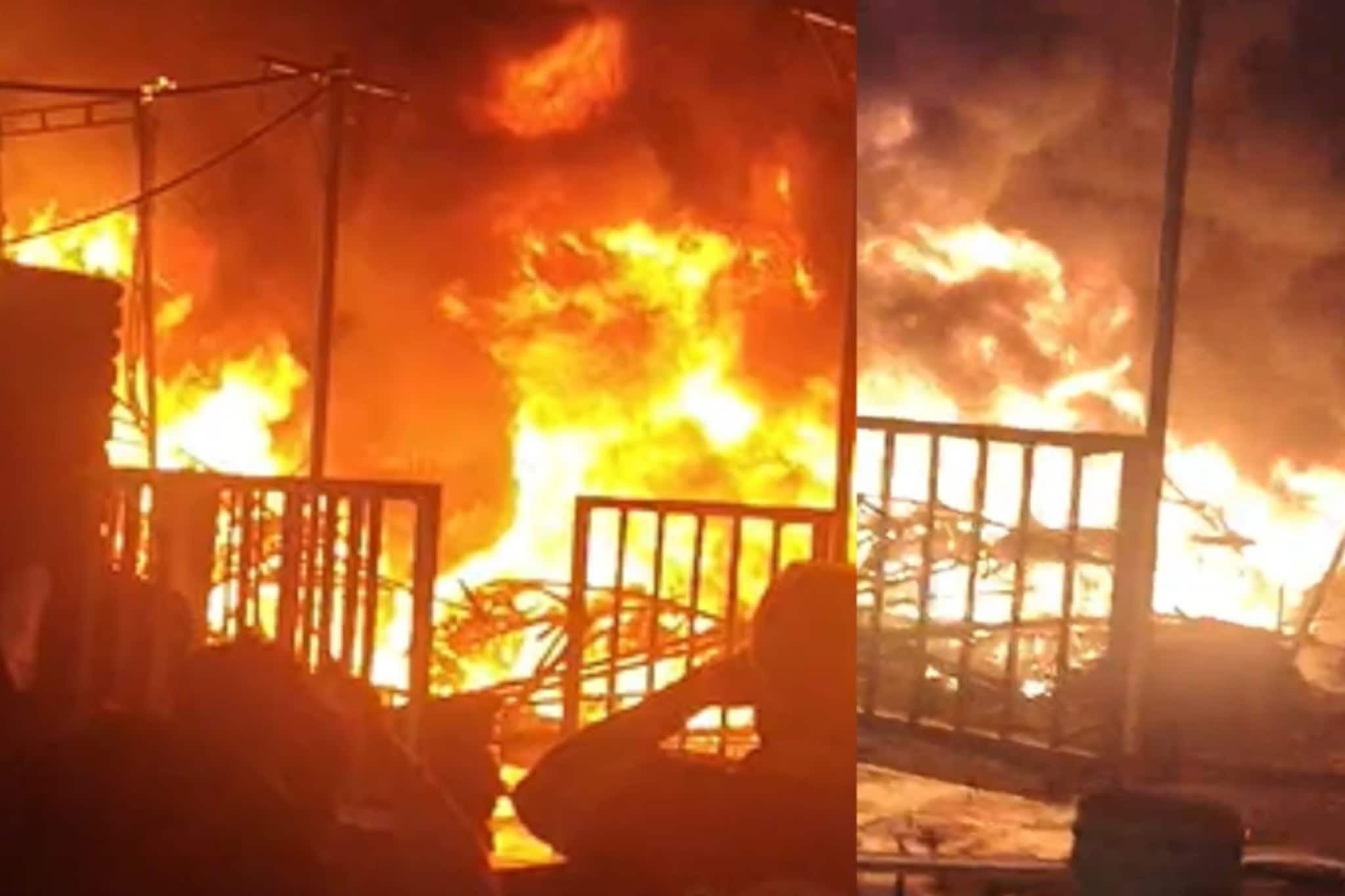 Thane: ठाण्यात क्लबमध्ये भीषण आग, लग्न सोहळ्यात घडला प्रकार, घटनास्थळाचा VIDEO Thane: ठाण्यात क्लबमध्ये भीषण आग, लग्न सोहळ्यात घडला प्रकार, घटनास्थळाचा VIDEO