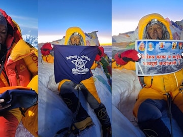 'एव्हरेस्ट'वर आई-बाबांना वाहिली श्रद्धांजली,पोलीस दलाच्या 'शिखर वुमन' चे PHOTOS