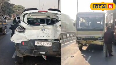 नवले पुलावर पुन्हा अपघात 