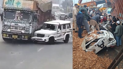 Truck Overturns on Bolero After U-Turn Attempt, Driver Killed Instantly in Rampur