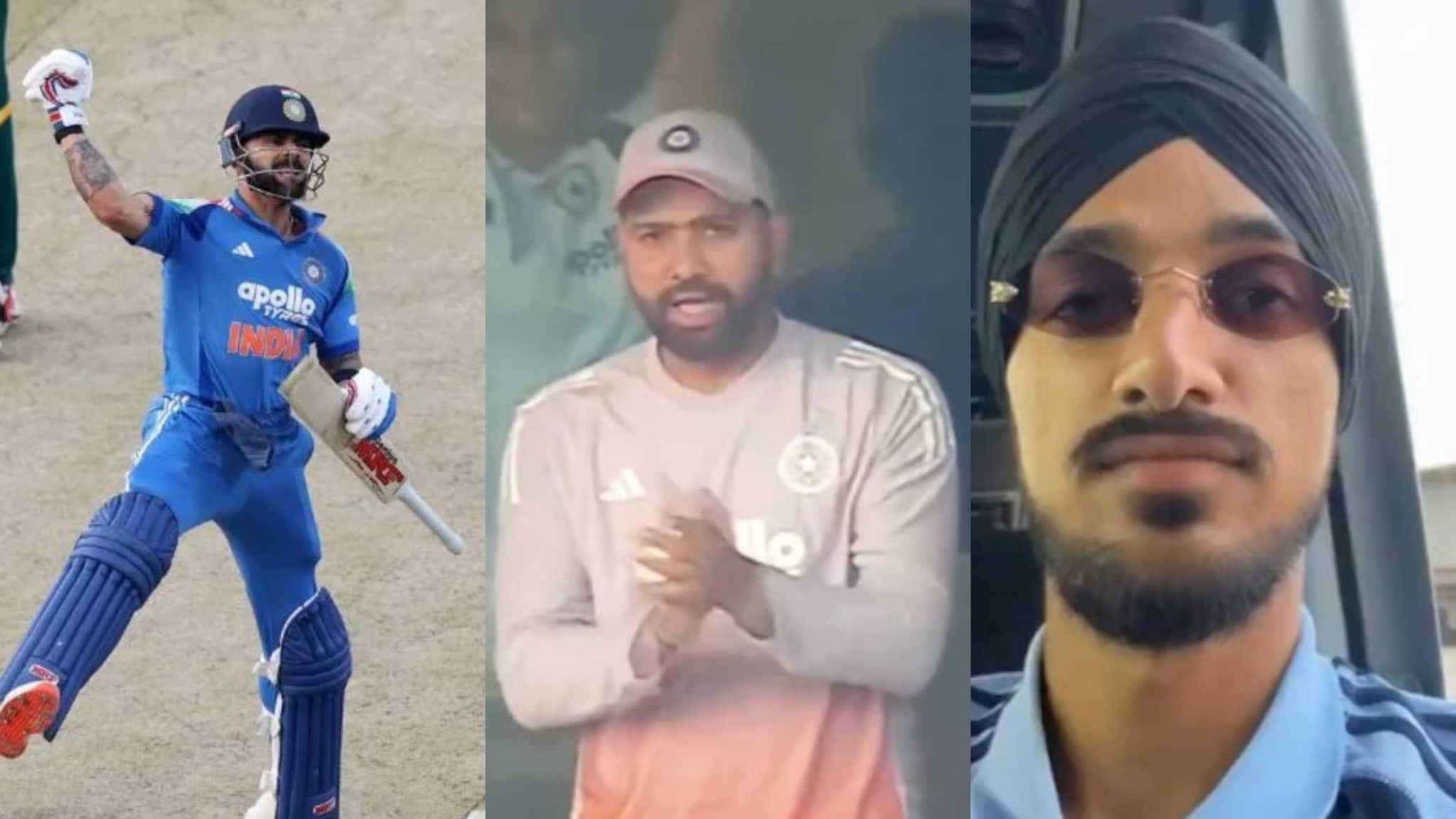 Rohit Sharma : विराटच्या शतकानंतर रोहितचं ऍन्ग्री सेलिब्रेशन, हिटमॅनने कोणते शब्द वापरले? अर्शदीपने थेट सांगितलं, Video