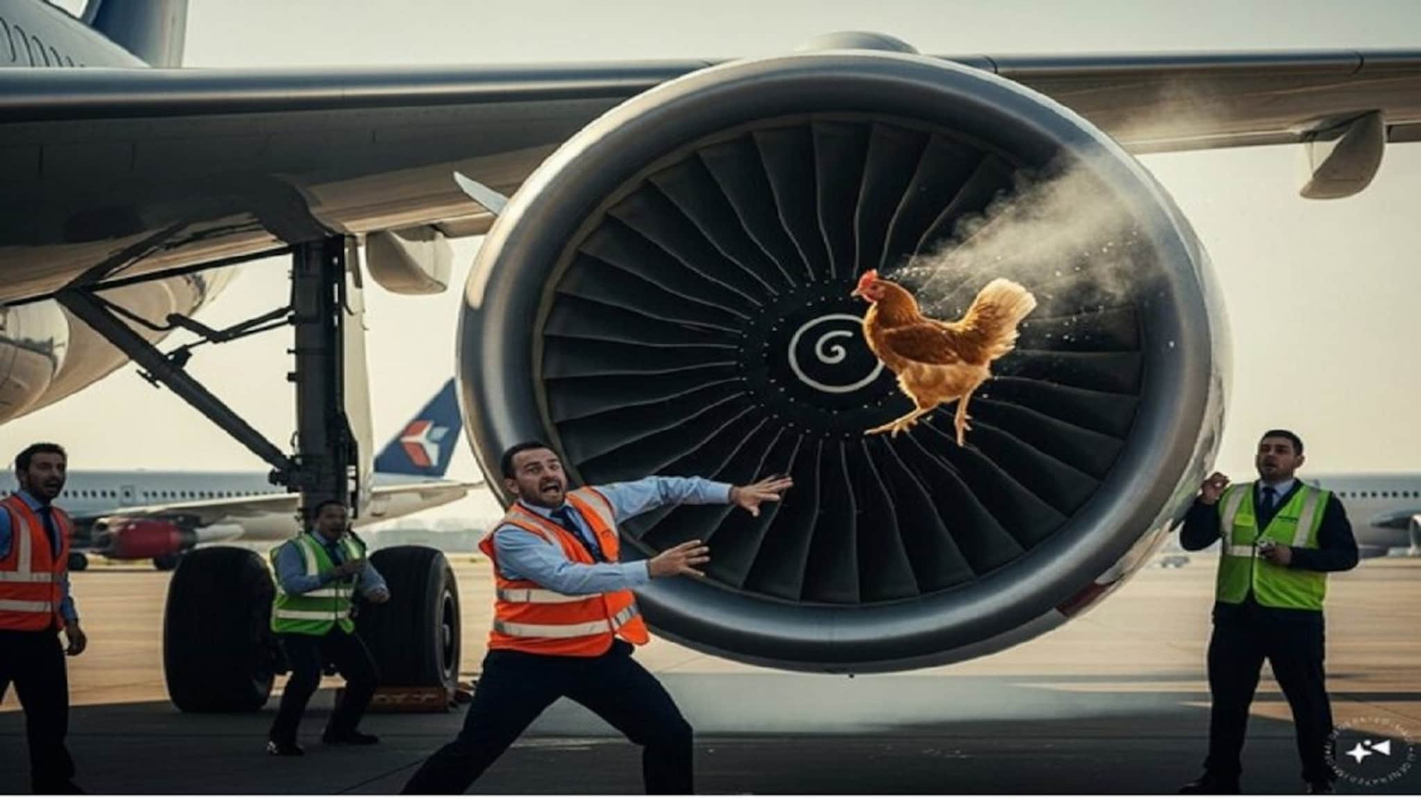 विमानाच्या इंजिनमध्ये कोंबडे का फेकतात? यामागे काही जादू-टोना की सायन्स, पाहाच