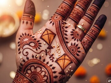 मेकअपसोबत या मेहंदी डिझाइन्स खुलवातील तुमचं सौंदर्य! मकर संक्रांतीला करा ट्राय