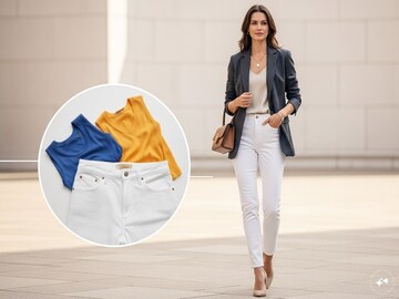 पांढऱ्या जीन्ससोबत योग्य पेअरिंग करा, मिळेल मॉडेलसारखा लूक! हे रंग दिसतील सुंदर