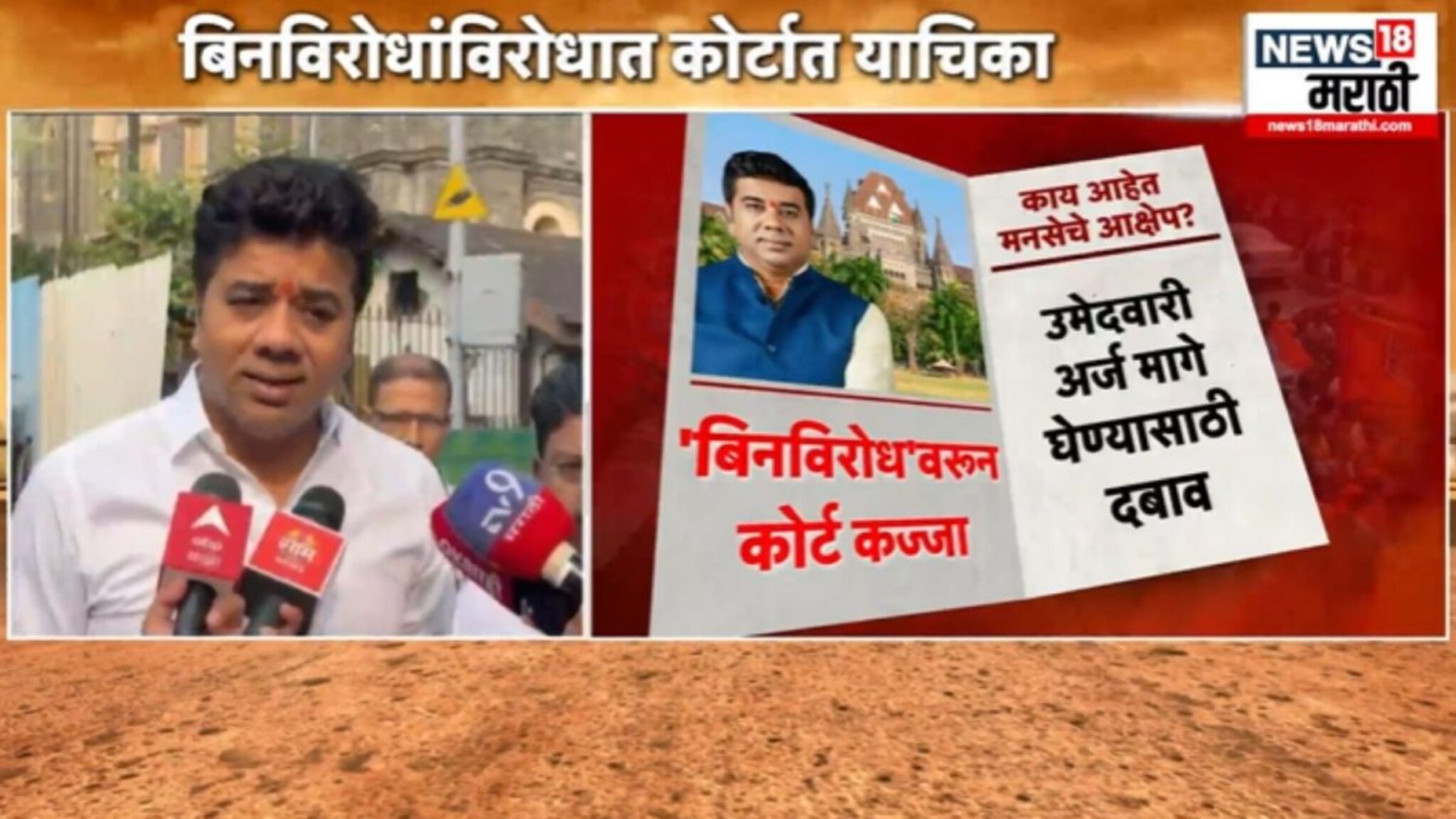 Election Report : 'बिनविरोध' वरुन कोर्ट कज्जा