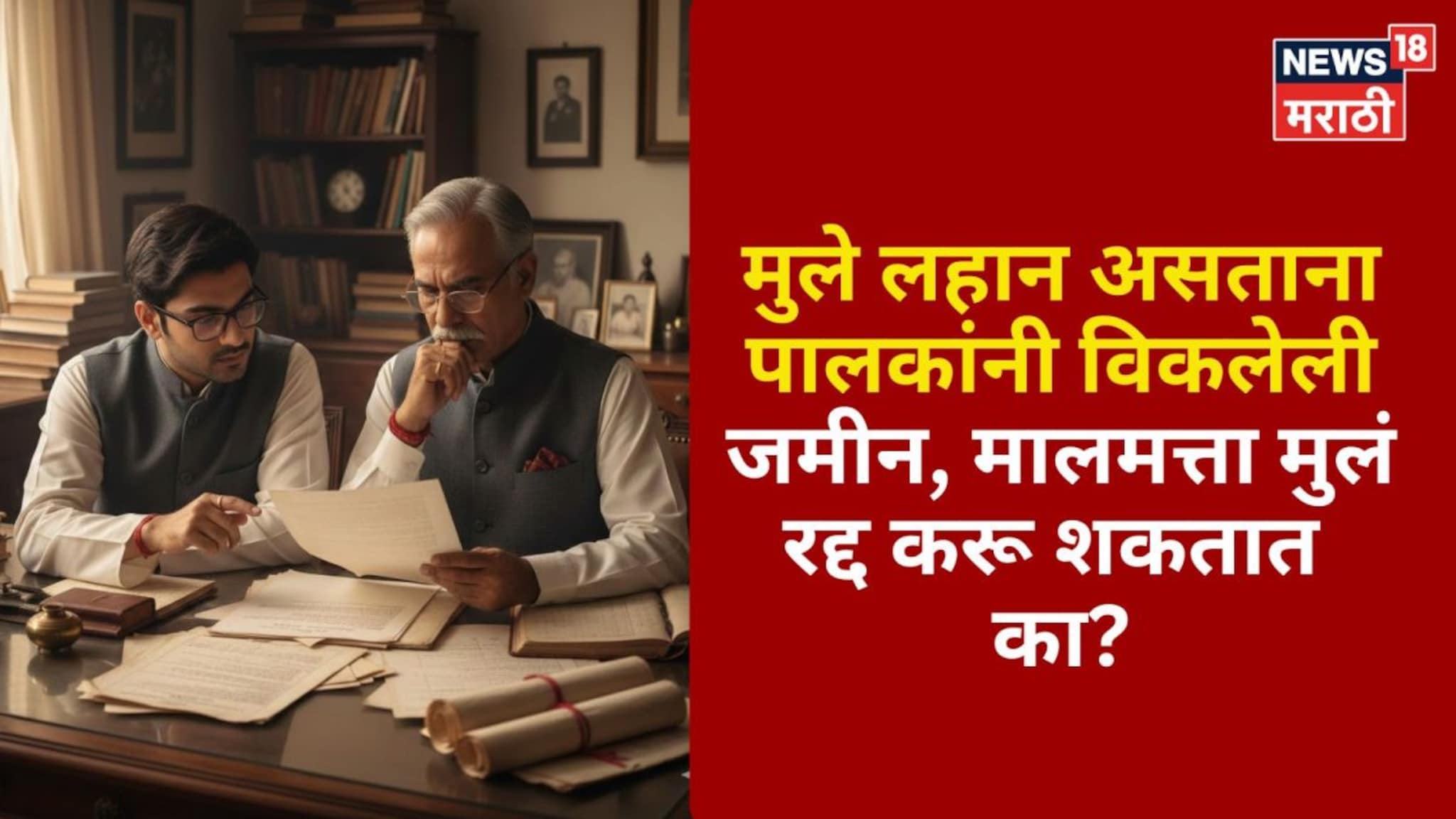 मुले लहान असताना पालकांनी विकलेली जमीन, मालमत्ता मुलं रद्द करू शकतात का?