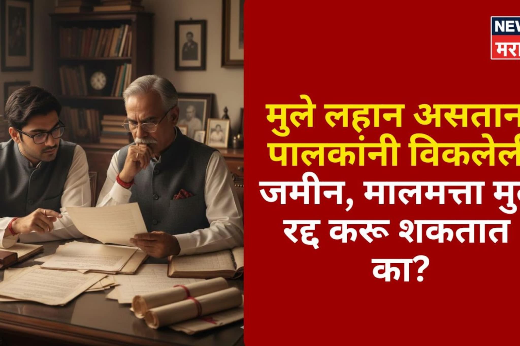 मुले लहान असताना पालकांनी विकलेली जमीन, मालमत्ता मुलं रद्द करू शकतात का?