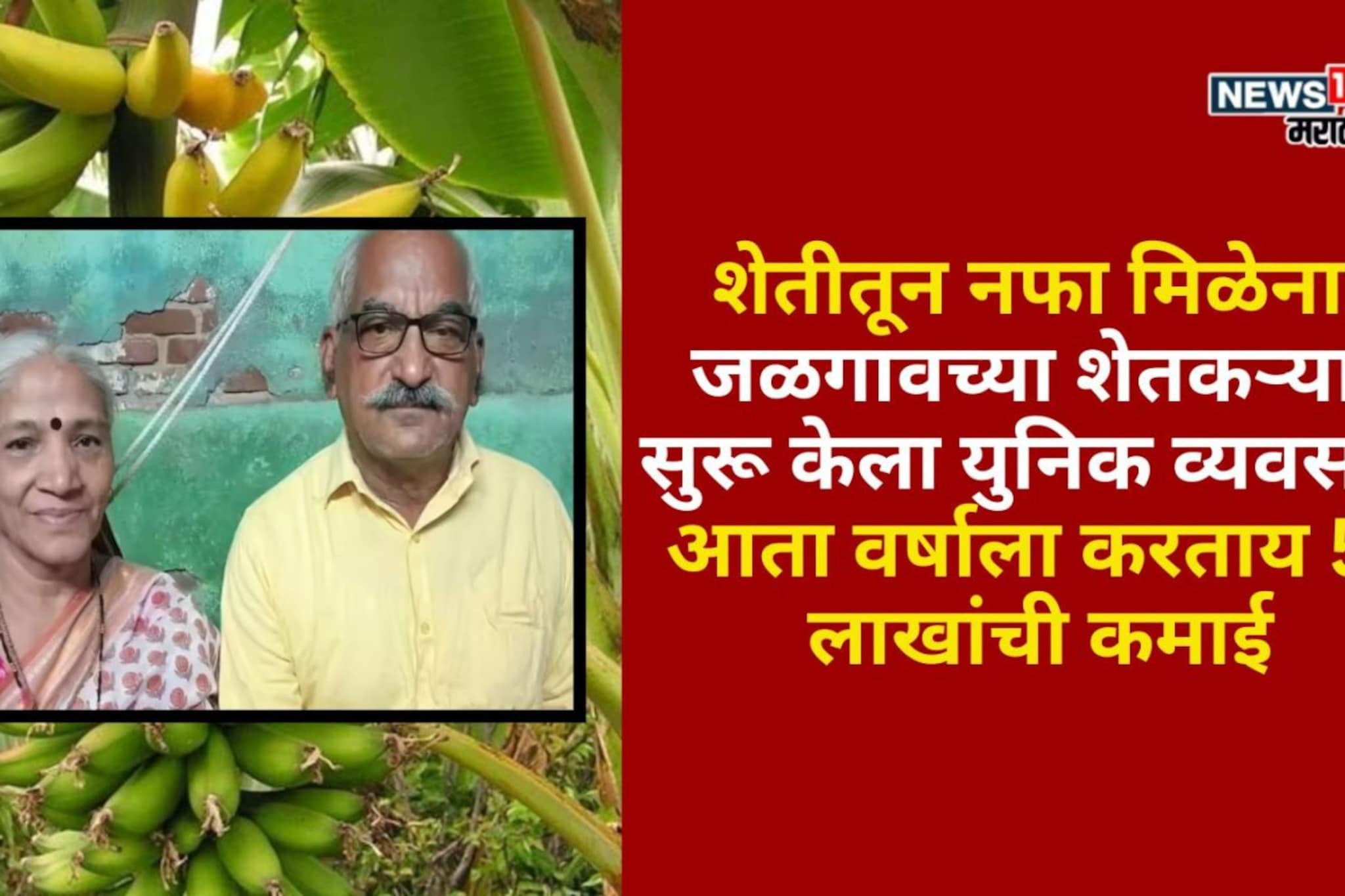 जळगावच्या दाम्पत्याने सुरू केला युनिक व्यवसाय, आता वर्षाला करताय 50 लाखांची कमाई जळगावच्या दाम्पत्याने सुरू केला युनिक व्यवसाय, आता वर्षाला करताय 50 लाखांची कमाई