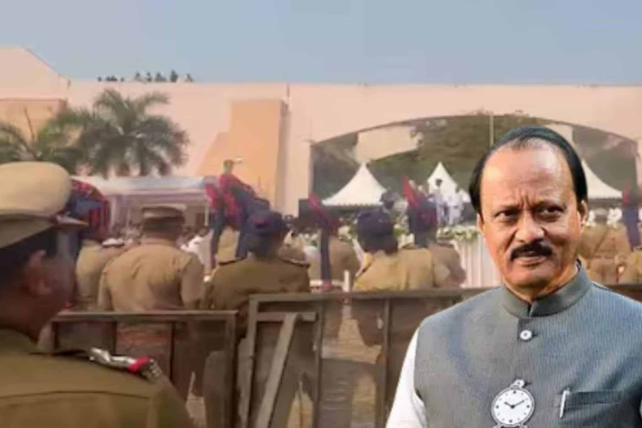 अजितदादांच्या अखेरच्या सलामीला मिसफायर झालं, पोलीसांनी दिली कबुली