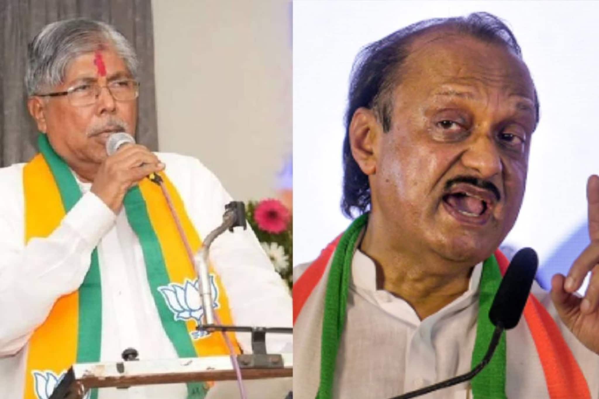 CM आणि गृहमंत्री आमचा, जरा जपून, चंद्रकांतदादांचा इशारा, अजितदादांकडून उत्तर