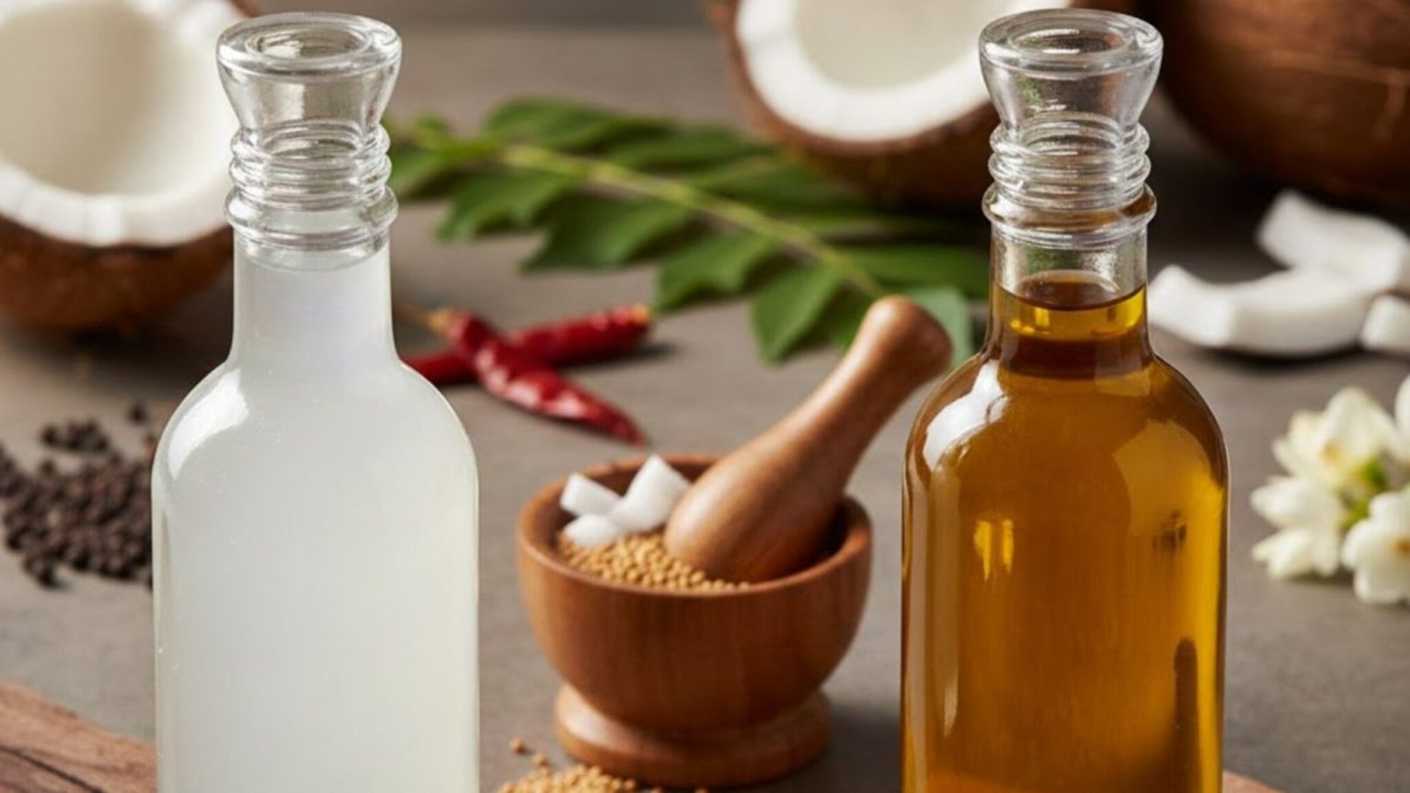 Coconut oil vs Mustard oil  : नारळ तेल की राईचं तेल कोणतं आहे केसांसाठी बेस्ट? आत्ताच दूर करा कन्फ्यूजन