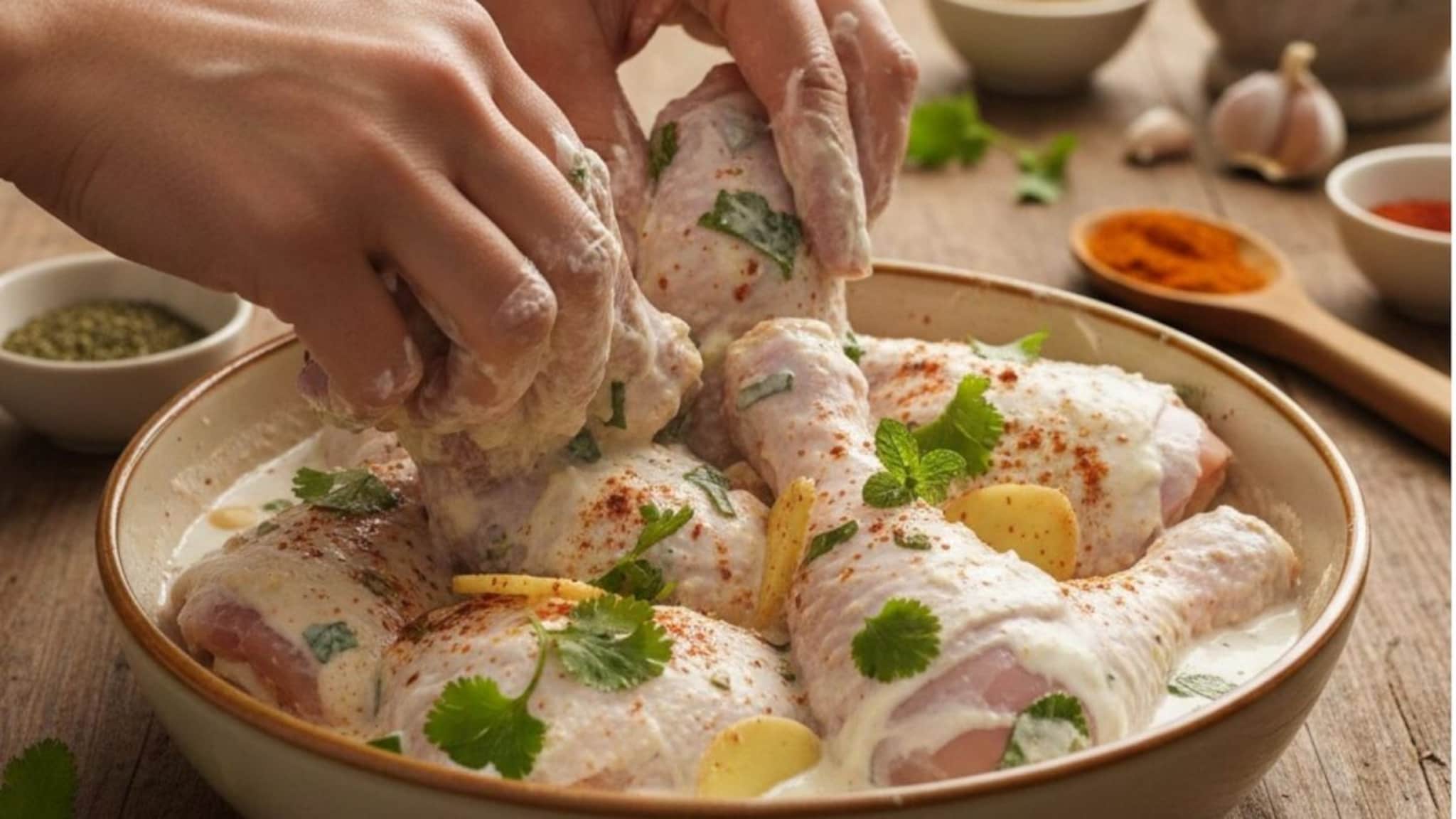 Curd Chicken : चिकन आणि दही एकत्र का खाऊ नये, मॅरिनेशनसाठी चिकनला दही लावल्याने काय होतं?