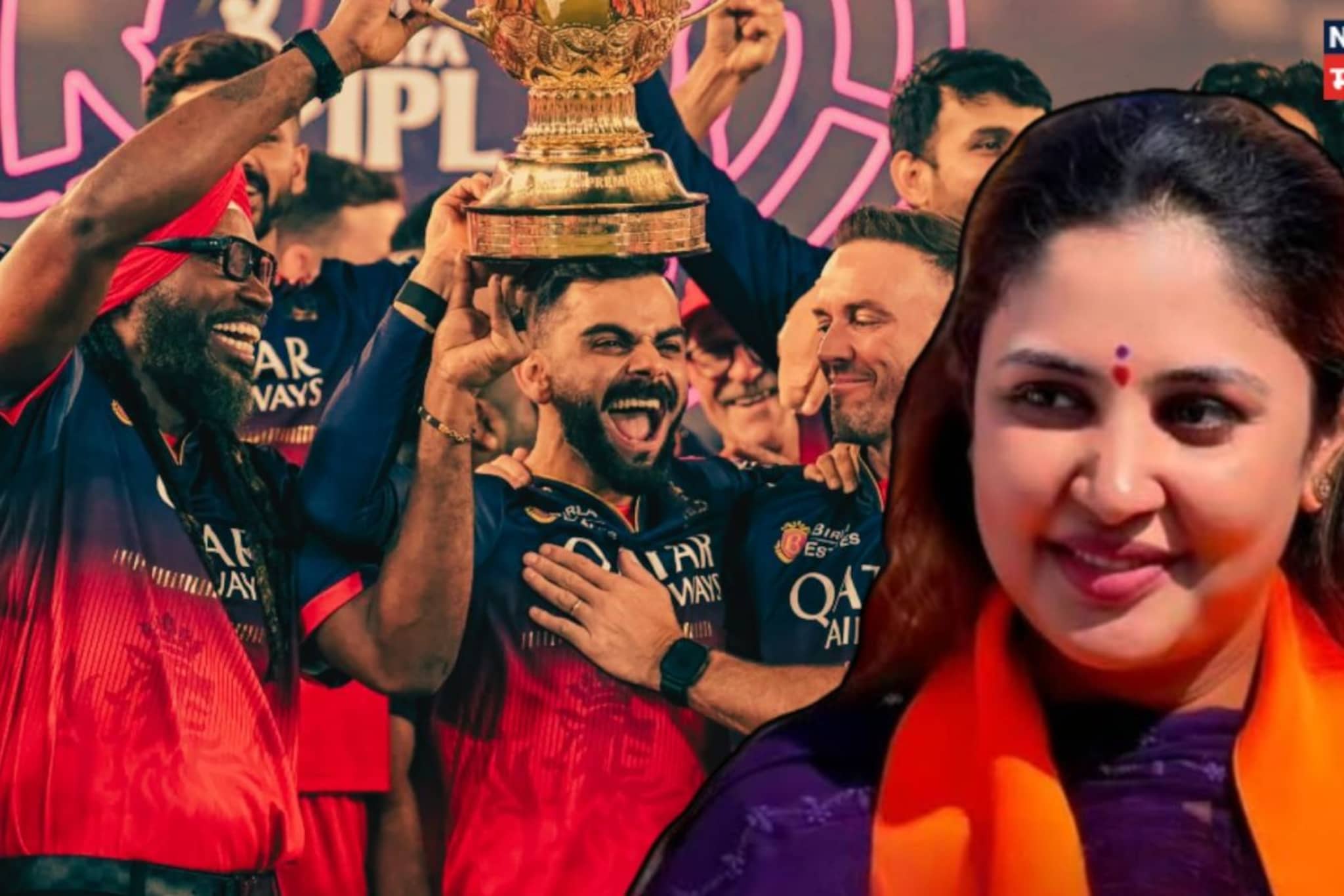 RCB च्या माजी खेळाडूच्या पत्नीने महापालिका निवडणुकीत उधळला गुलाल