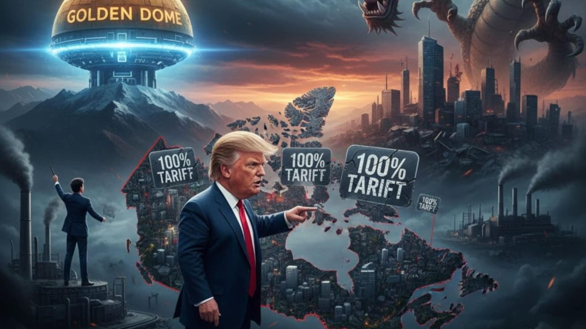 जगाला धडकी भरली, डोनाल्ड ट्रम्प यांची 100 टक्के टॅरिफची धमकी; अत्यंत भयानक विधानानंतर राजकारण तापले