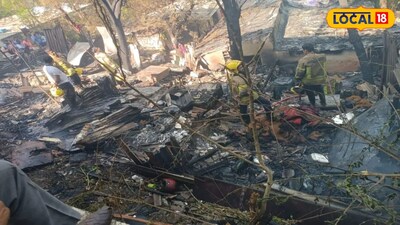 Navi Mumbai Fire: Major Chaos in Nerul as Slum Catches Fire During Vote Counting