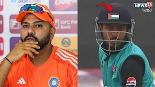 Furqan Bhat over Palestine Flag on Helmet During Match Furqan Bhat over Palestine Flag on Helmet During Match