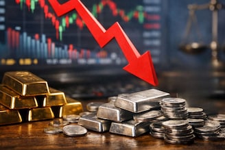 बजेटआधी फुगा फुटला! 1,57,240 रुपयांनी कोसळले चांदीचे दर, सोनं कुठं पोहोचलं?