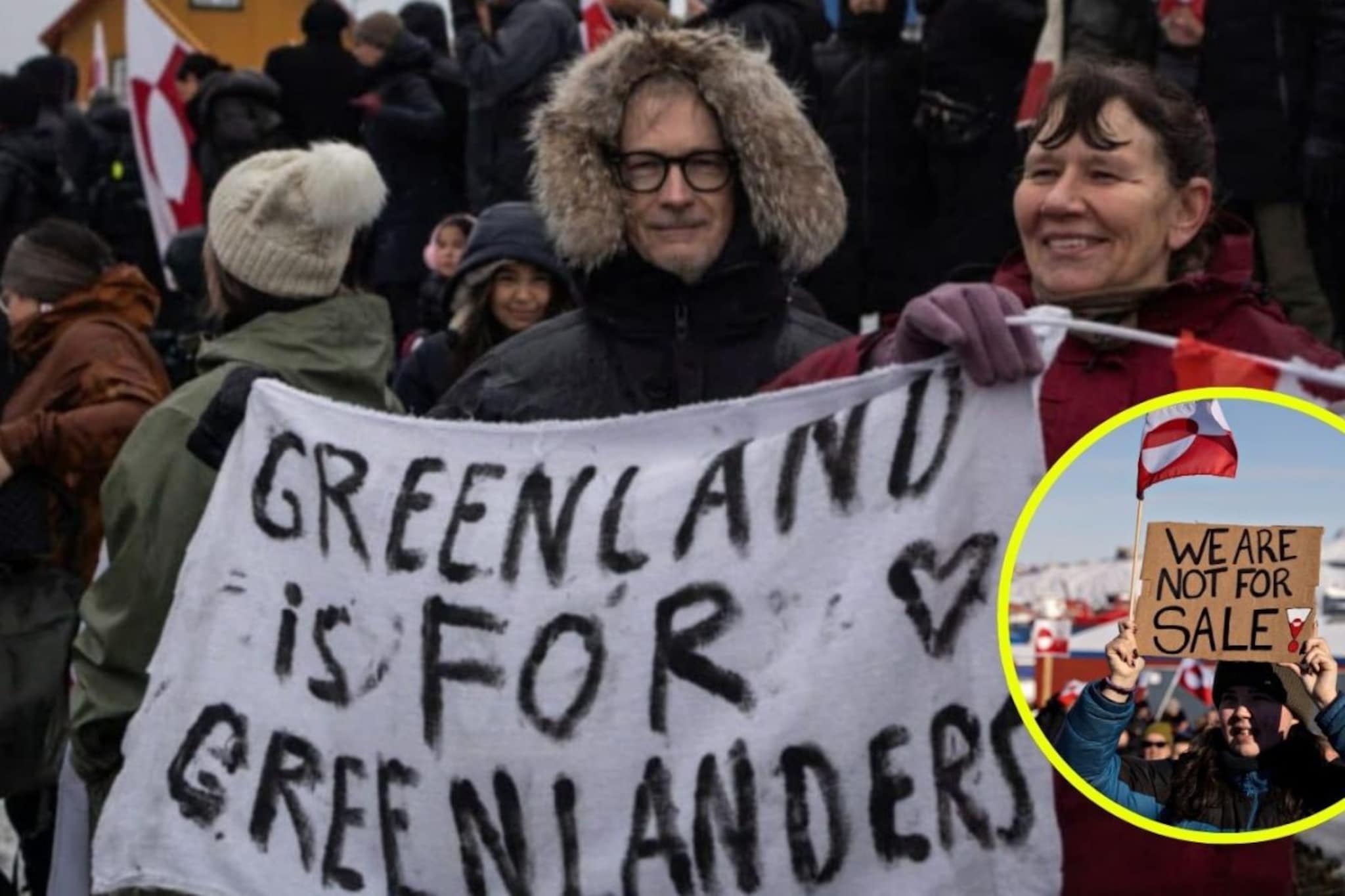 ग्रीनलँडमधून आली मोठी बातमी, हाड गोठवणाऱ्या थंडीत पंतप्रधानांसह जनता रस्त्यावर