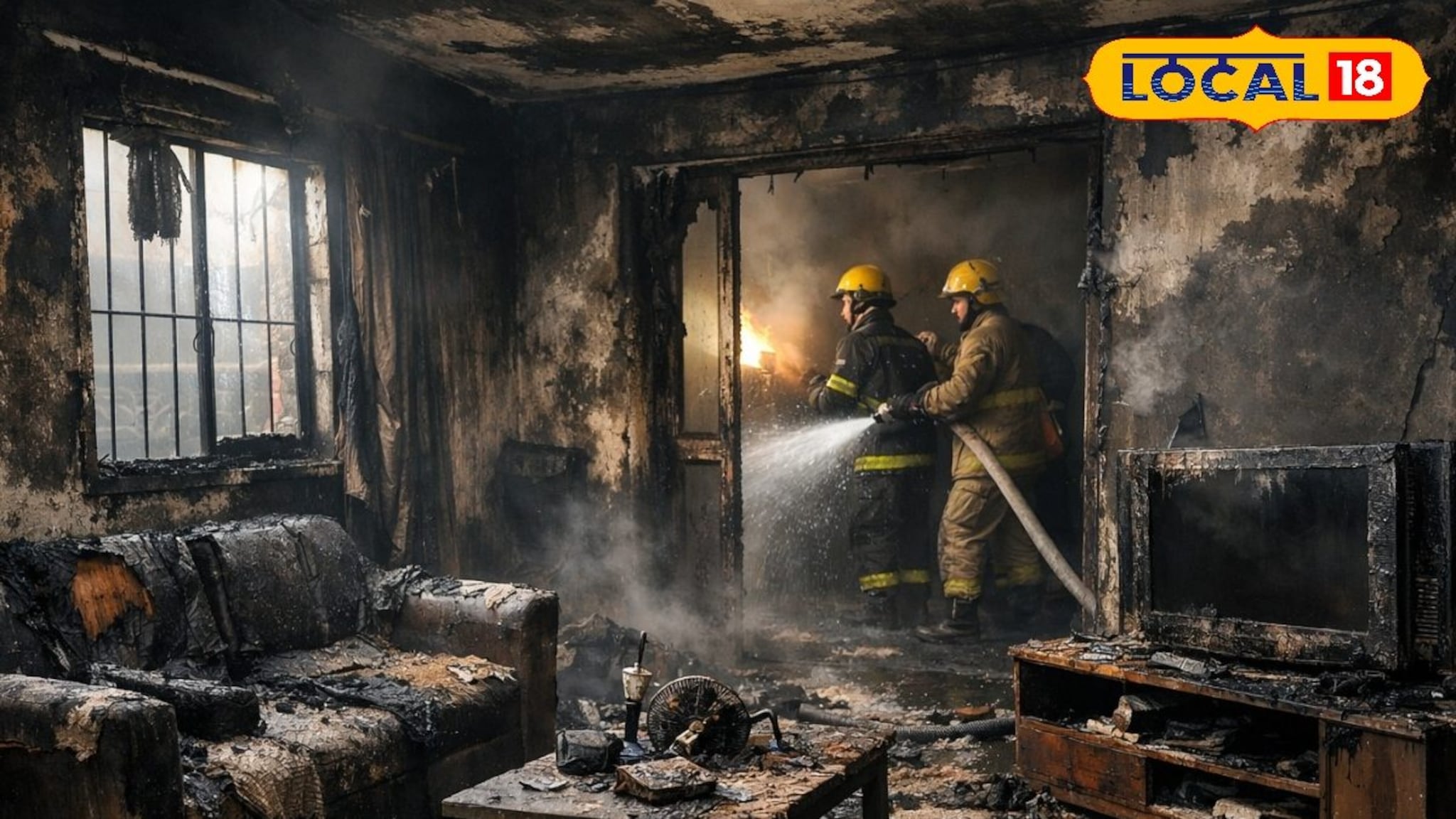 Chhatrapti Sambhajinagar News: 'आग विझवली, तर पुन्हा लावेन' पतीने पोलीस पत्नीचं घर जाळलं, संसाराची केली राखरांगोळी