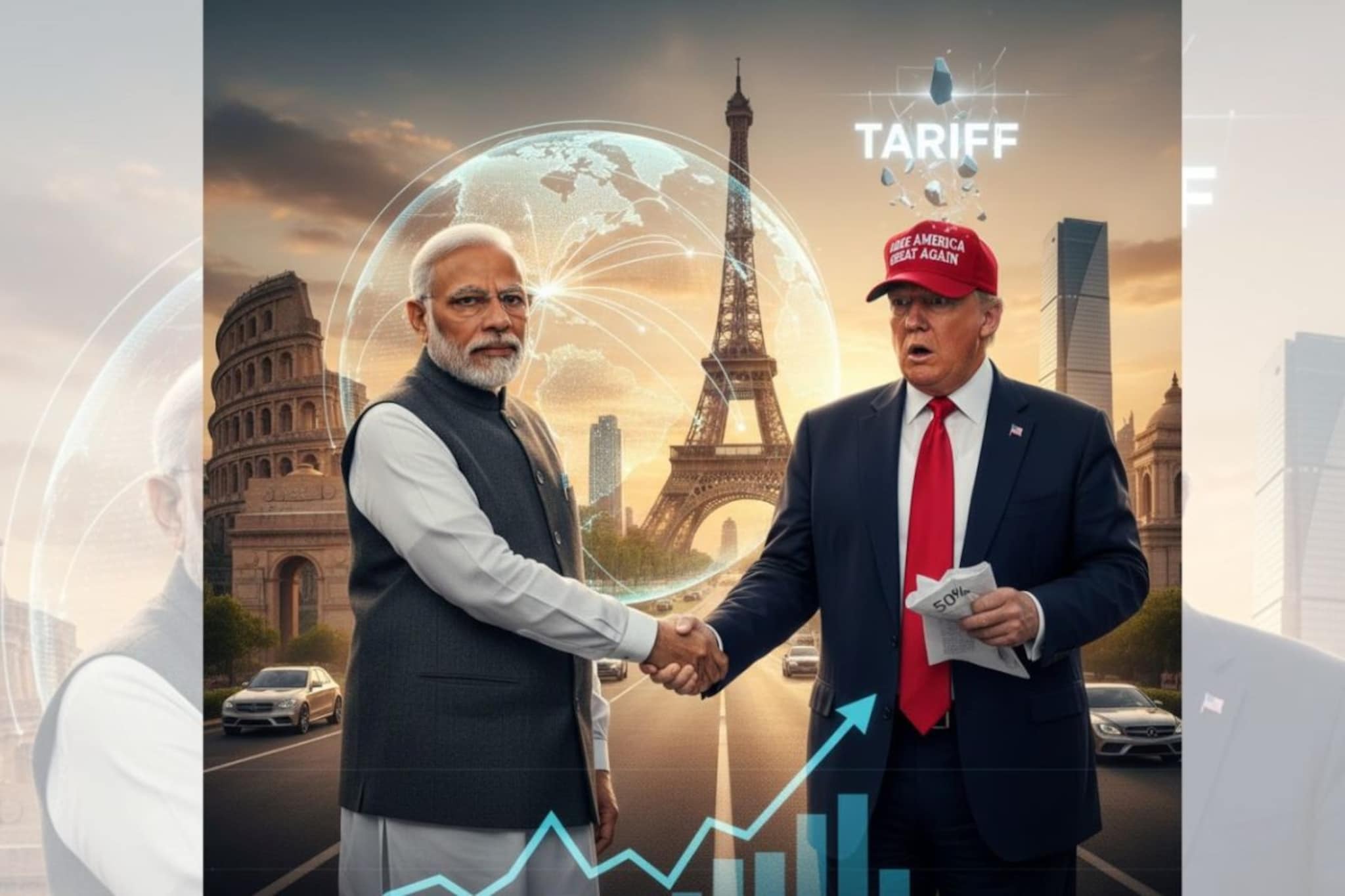 भारताचे ट्रम्प यांना रिटर्न गिफ्ट, 30 ट्रिलियन डॉलरचा माज एका झटक्यात उतरवला