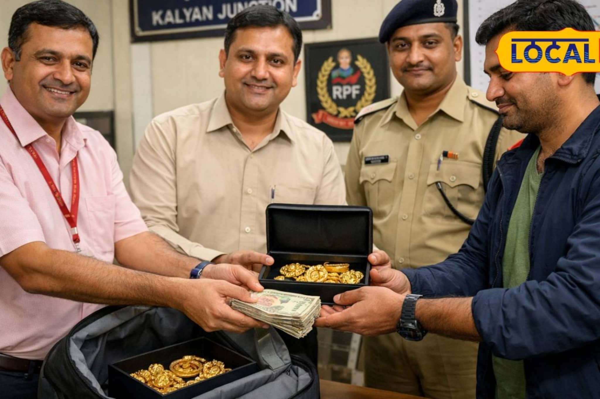 प्रवाशाच्या काळजाचा ठोका चुकला, पण रेल्वे कर्मचाऱ्यानं चेहऱ्यावर परत आणलं हसू