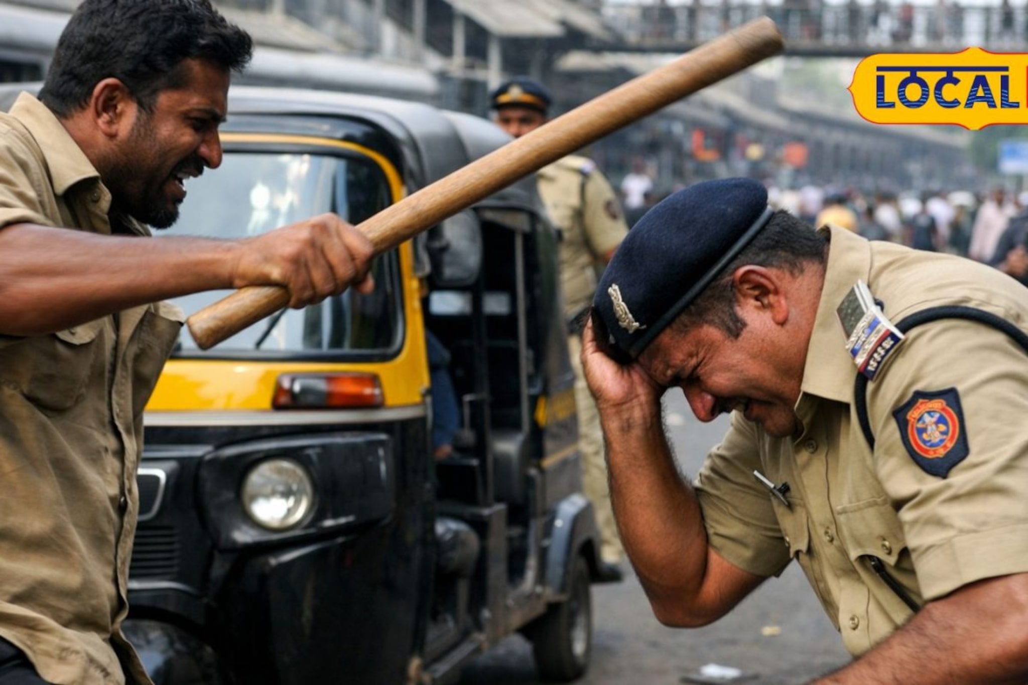 कल्याण स्टेशनबाहेरून जात असताना पोलिसासोबत घडलं विपरीत; रिक्षाचालकाला बेड्या