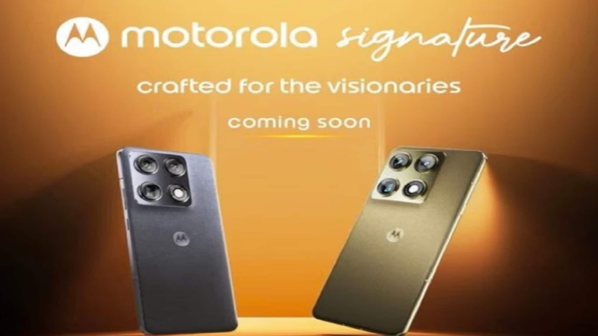 Motorolaचा मास्टरस्ट्रोक! आयफोनला टक्कर देण्यासाठी येतोय Signature, कधी होणार लॉन्च?