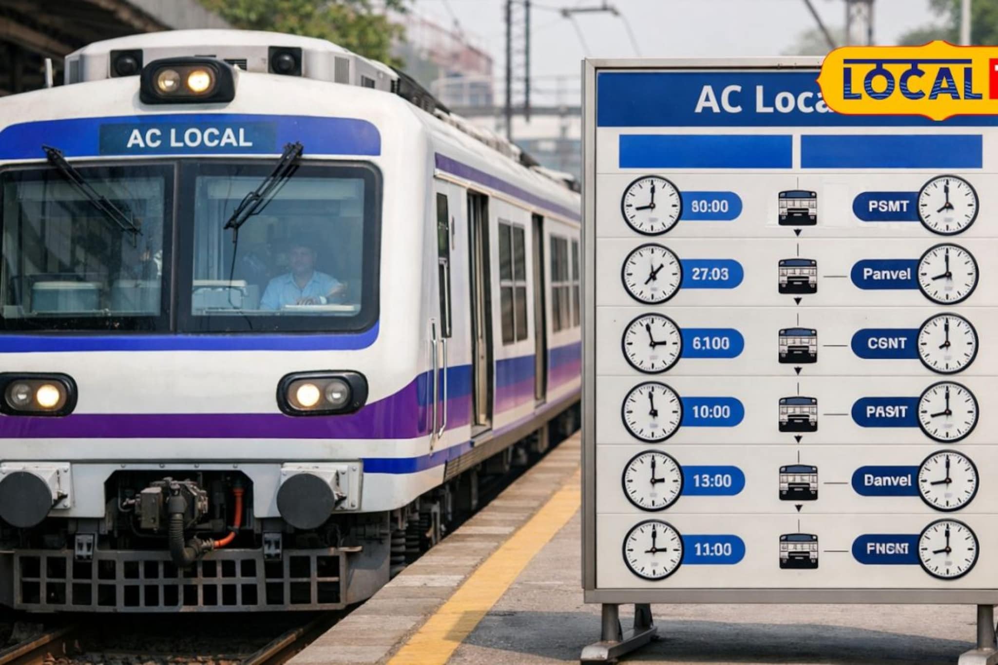 हार्बर मार्गावर एसी लोकलचे काउंटडाउन सुरू; पाहा कोणत्या वेळेत सुटणार नवीन ट्रेन