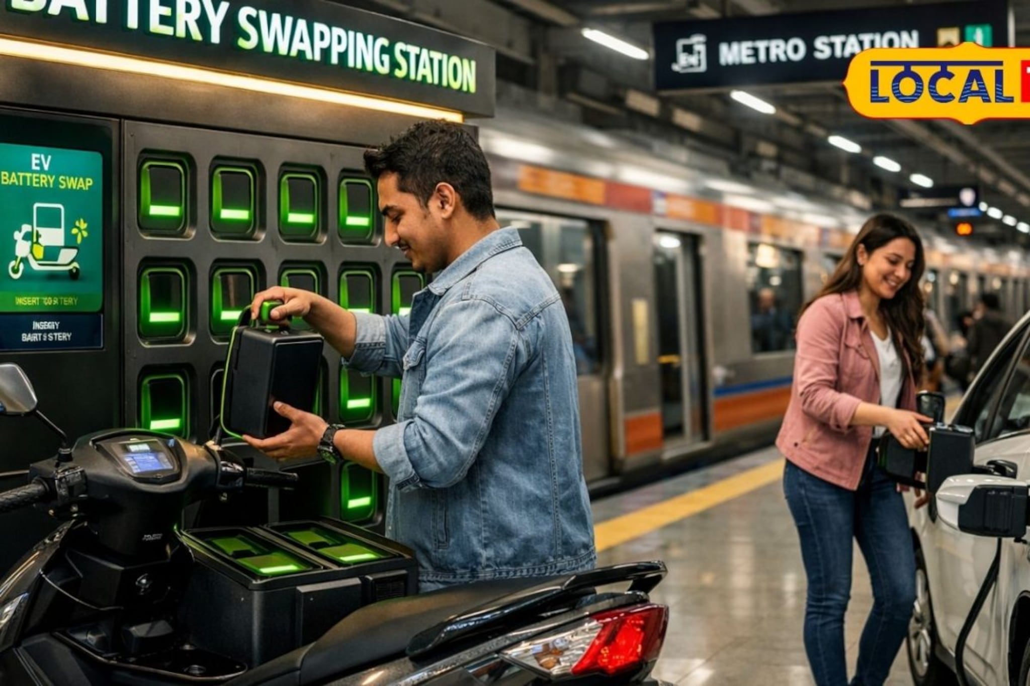 ई-वाहनांच्या चार्जिंगचे टेन्शन मिटले;आता जवळच्या मेट्रो स्थानकावरच झटपट बदला