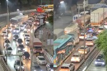 Mumbai Pune Expressway: पुणे- मुंबई एक्सप्रेस वेवर आजपर्यंत असं कधीचं घडलं नाही! तब्बल 14 तासांनतर... PHOTOS