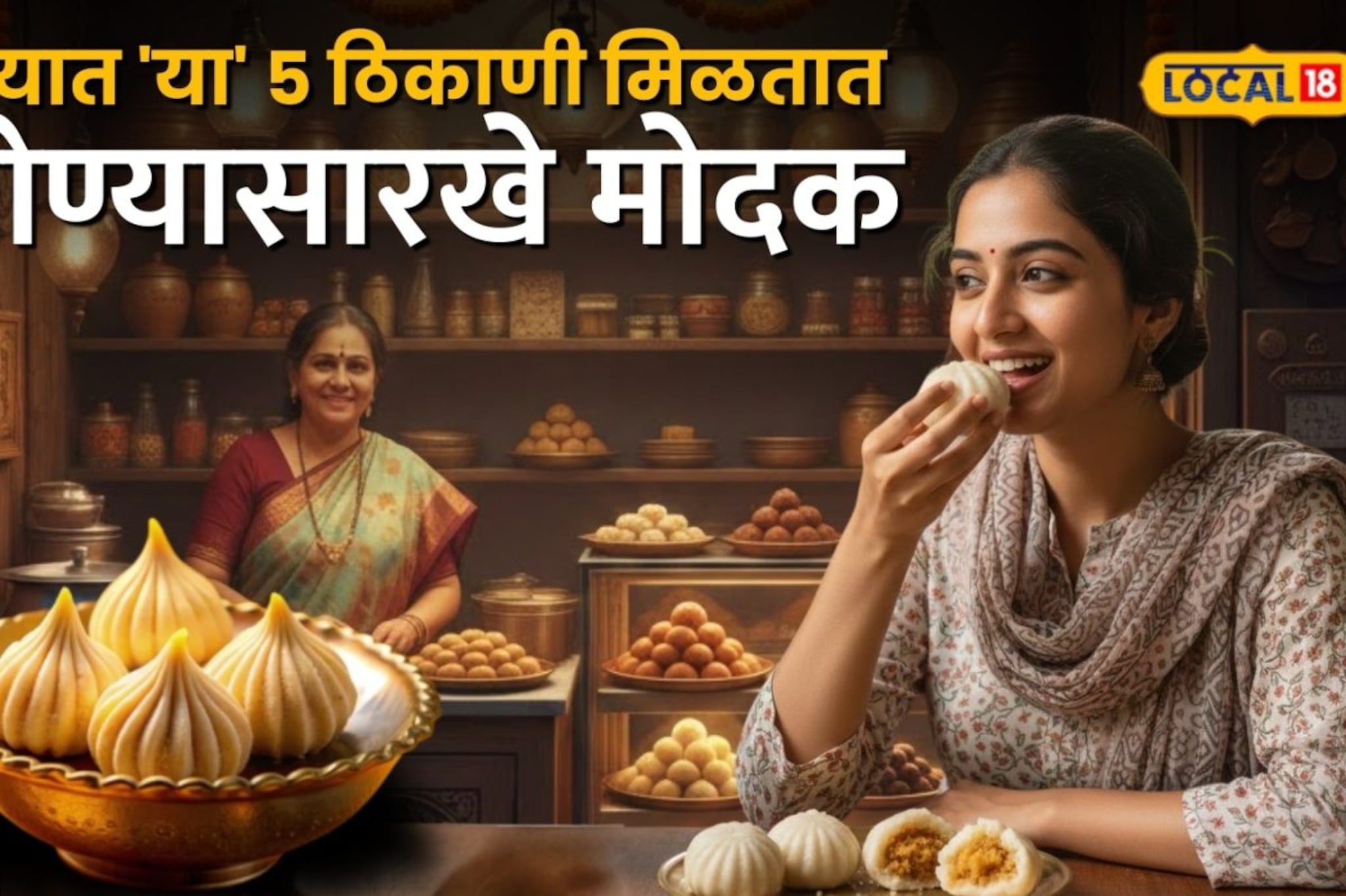 पुण्यात 'या' 5 ठिकाणी मिळतात मऊ आणि टेस्टी मोदक, एकदा चव चाखून बघा प्रेमातच पडाल पुण्यात 'या' 5 ठिकाणी मिळतात मऊ आणि टेस्टी मोदक, एकदा चव चाखून बघा प्रेमातच पडाल