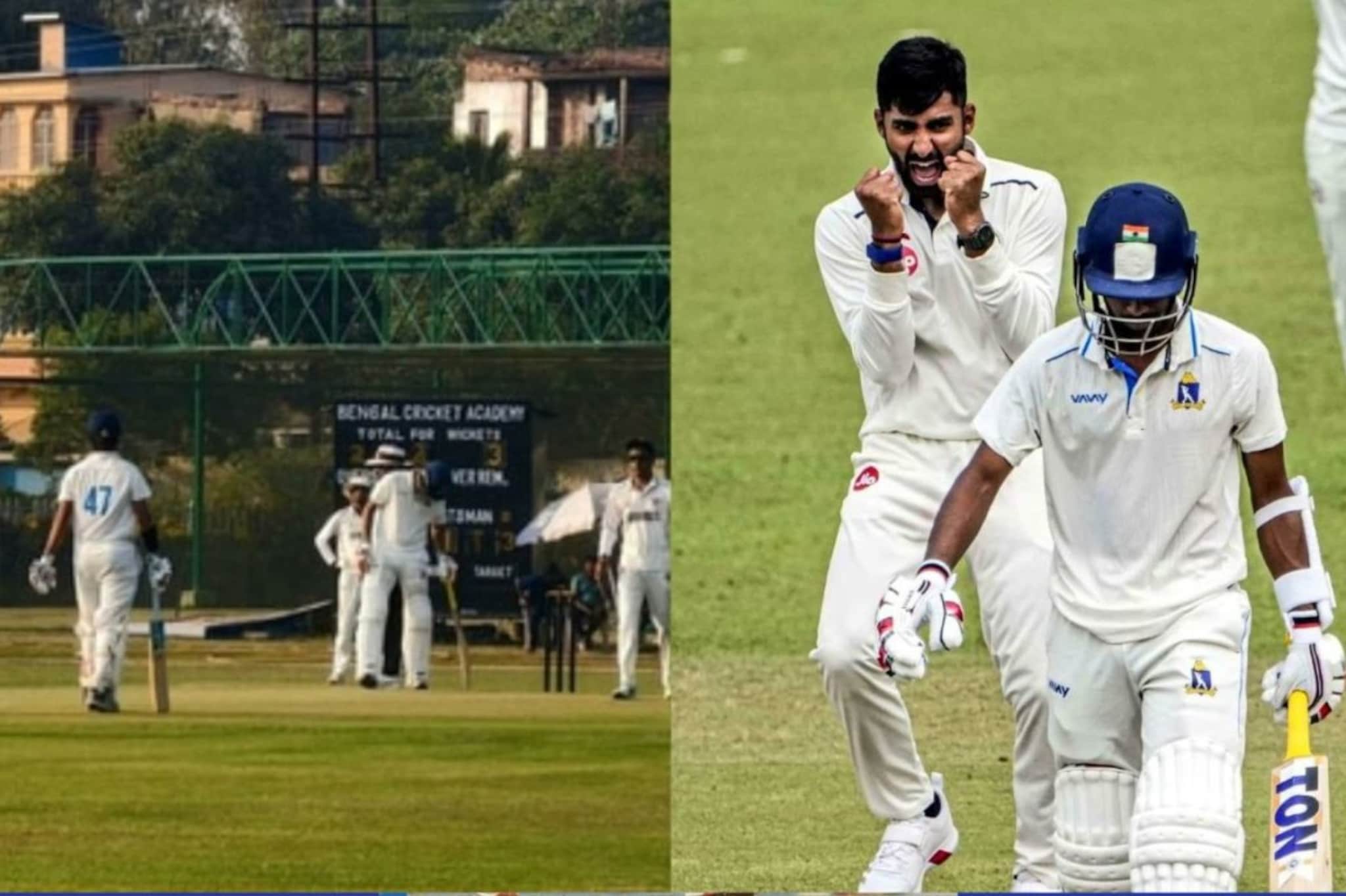 टीम इंडियाचा खेळा़डू पाणी पिण्यासाठी आऊट झाला, विचित्र पद्धतीने पडली विकेट, क्रि