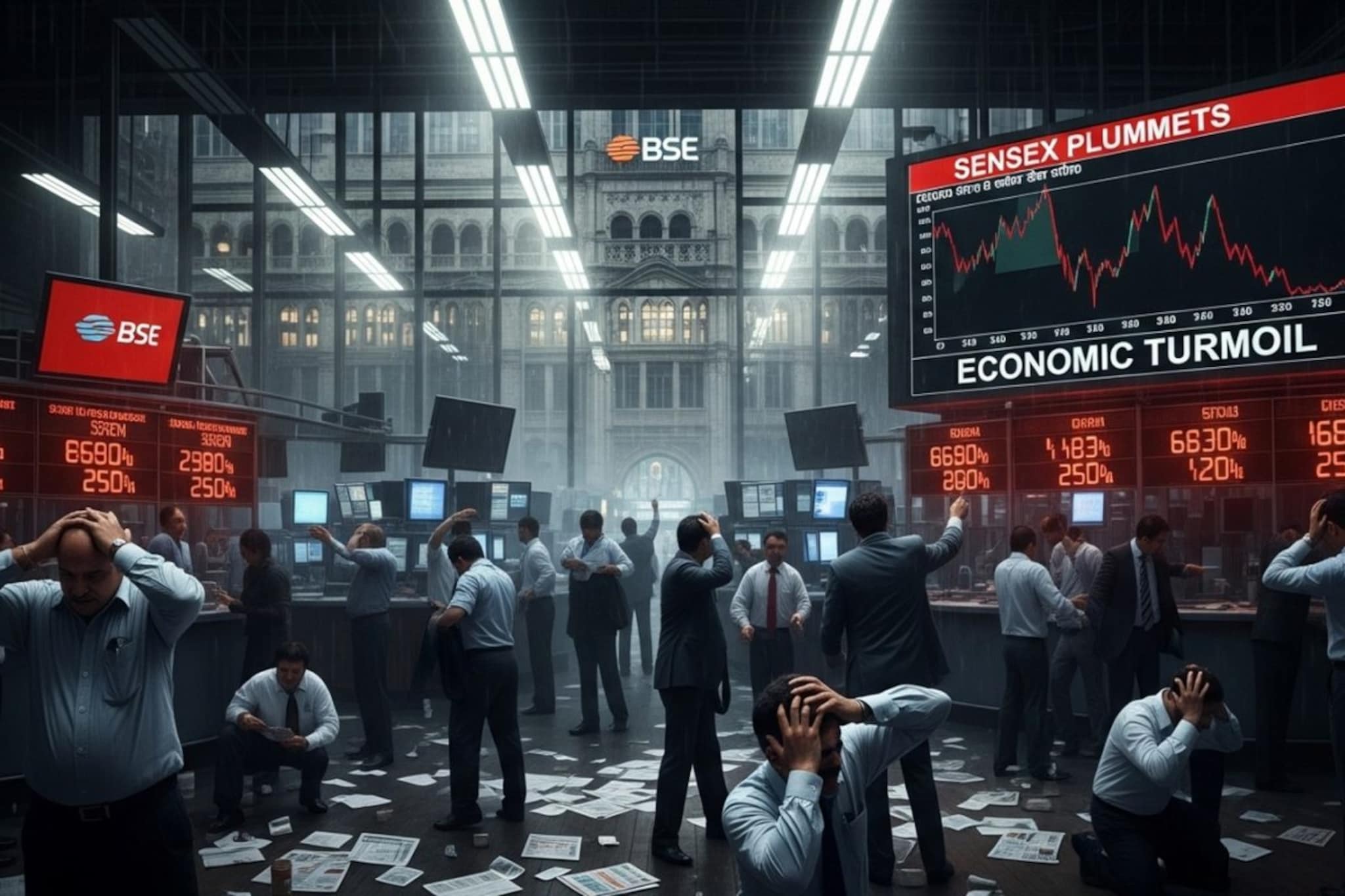 शेअर मार्केटमध्ये महाक्रॅश, काही मिनिटांत कोट्यवधींचा चुराडा