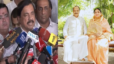 सुनील तटकरे-अजित पवार-सुनेत्रा पवार