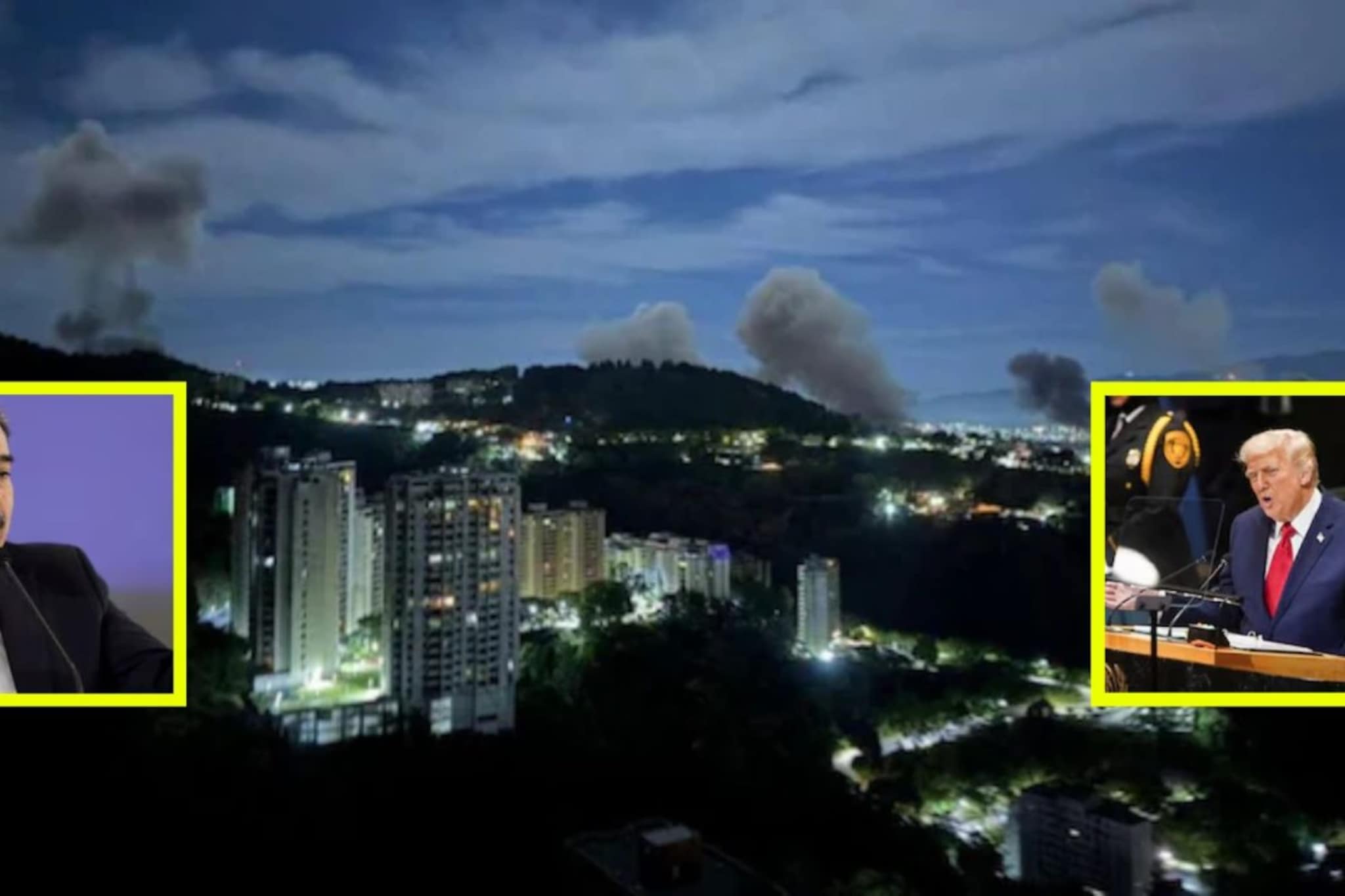 ट्रम्प यांचा व्हेनेझुएलावर हल्ला; राष्ट्राध्यक्षांसह पत्नीला अटक, देशाबाहेर नेले ट्रम्प यांचा व्हेनेझुएलावर हल्ला; राष्ट्राध्यक्षांसह पत्नीला अटक, देशाबाहेर नेले