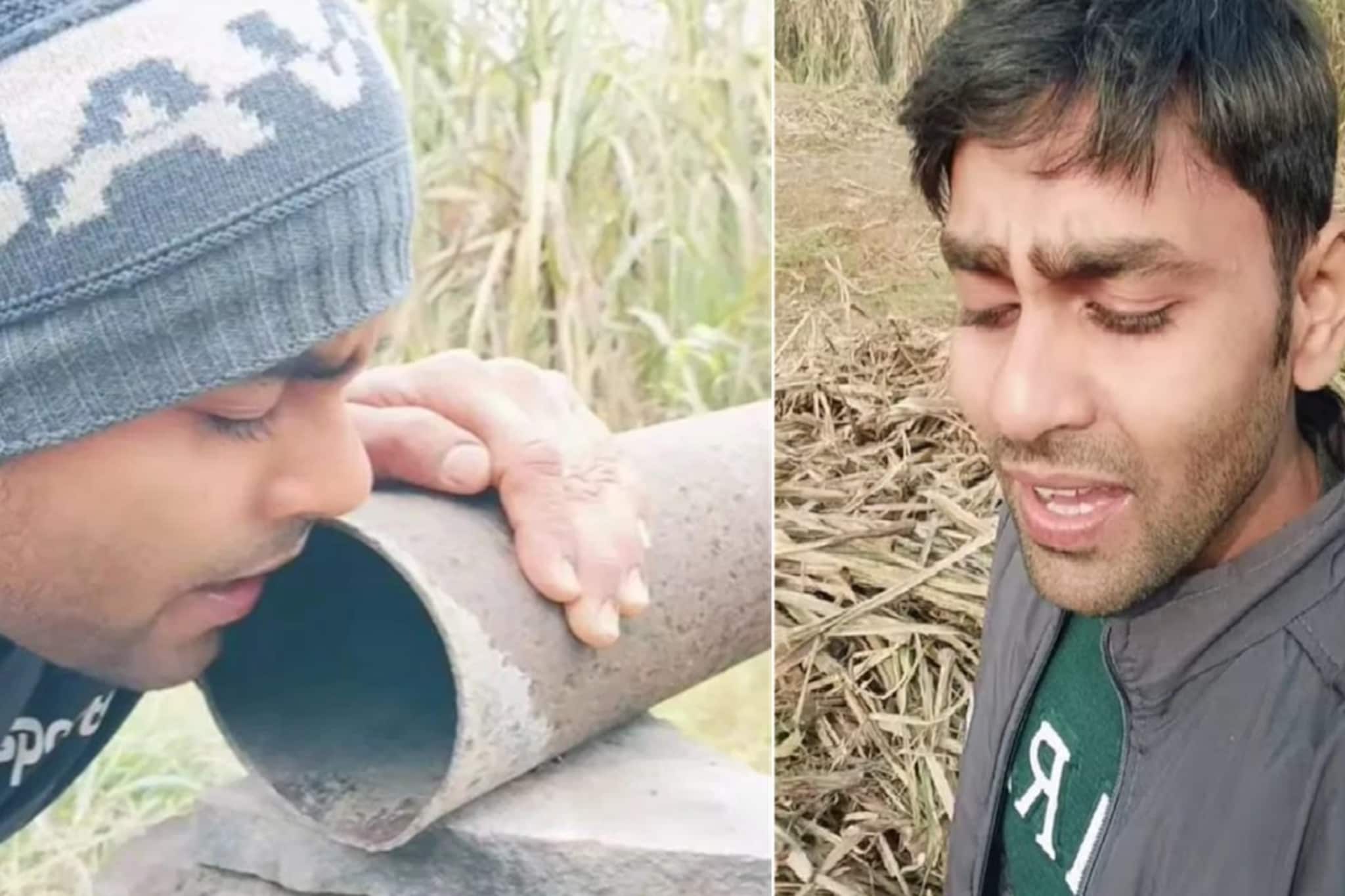 तोड नाही भावाच्या आवाजाला! 'बॉर्डर'मधलं गाणं गाणाऱ्या ‘पाइप सिंगर’ची कला पाहा