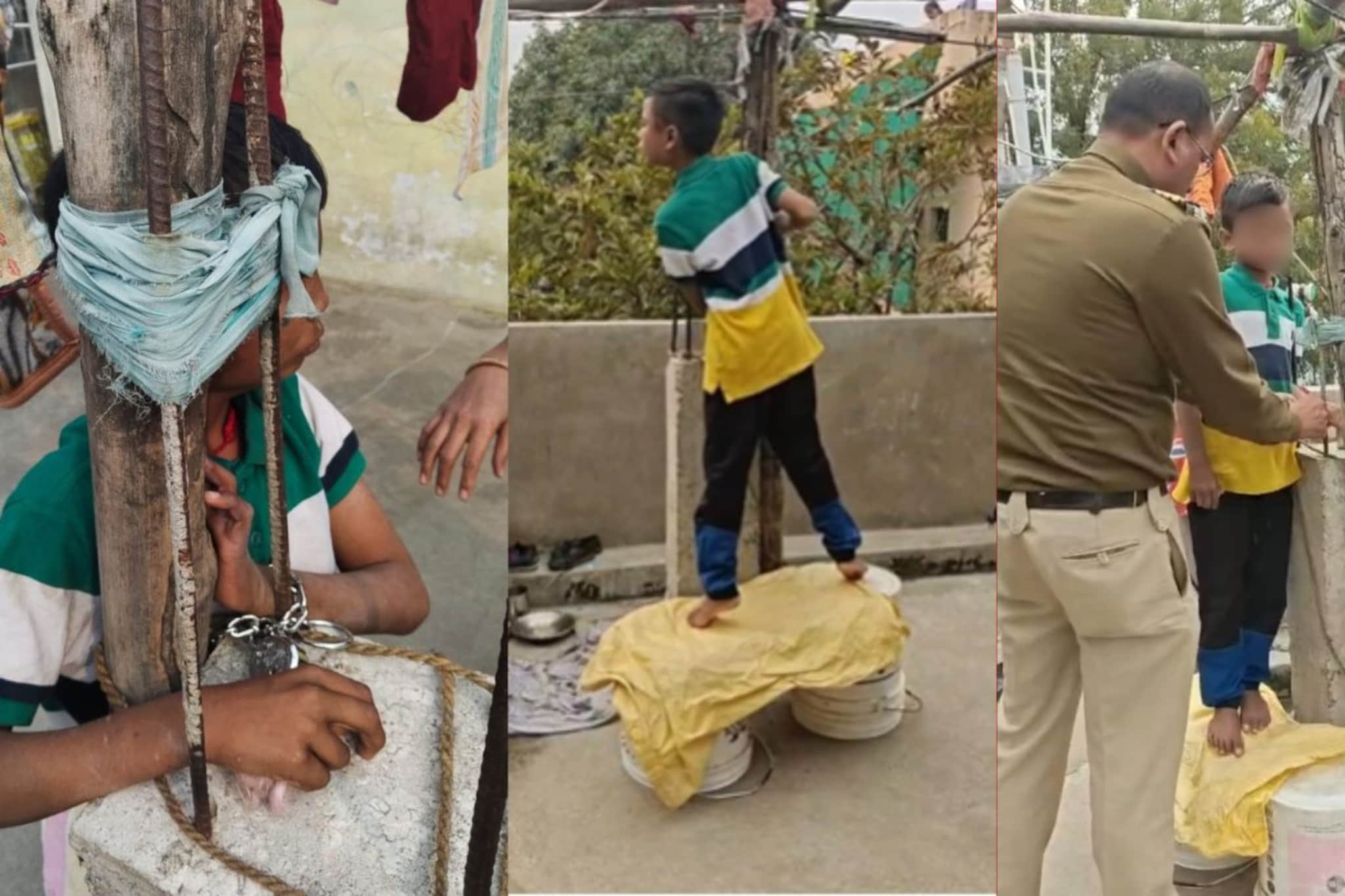 नागपुरात पोटच्या मुलाला साखळदंडाने बांधलं, 3 महिन्यांपासून धक्कादायक प्रकार