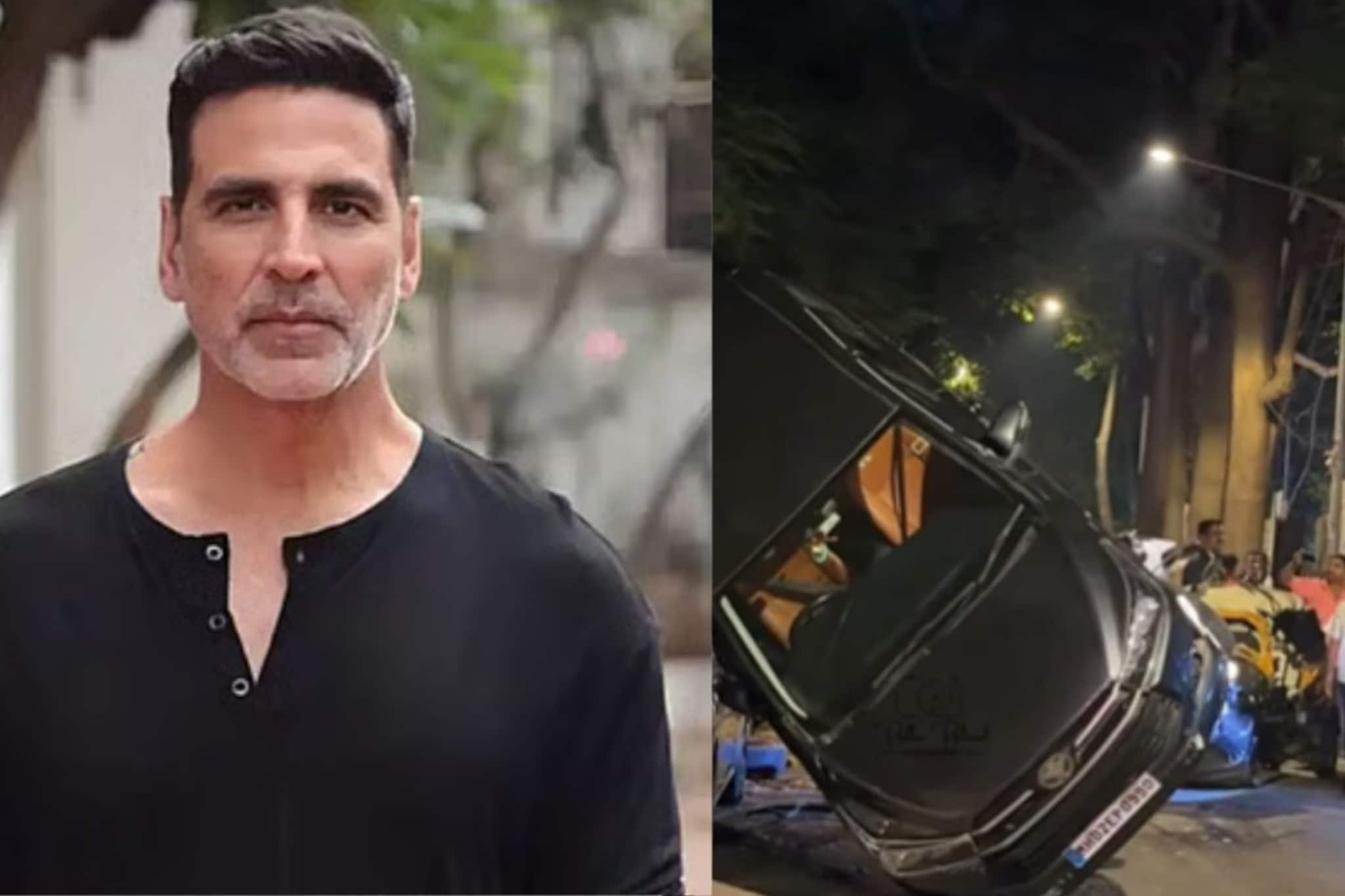 मोठी बातमी, अक्षयकुमारच्या ताफ्यातील इनोव्हाने रिक्षाला उडवलं, घटनास्थळाचा VIDEO
