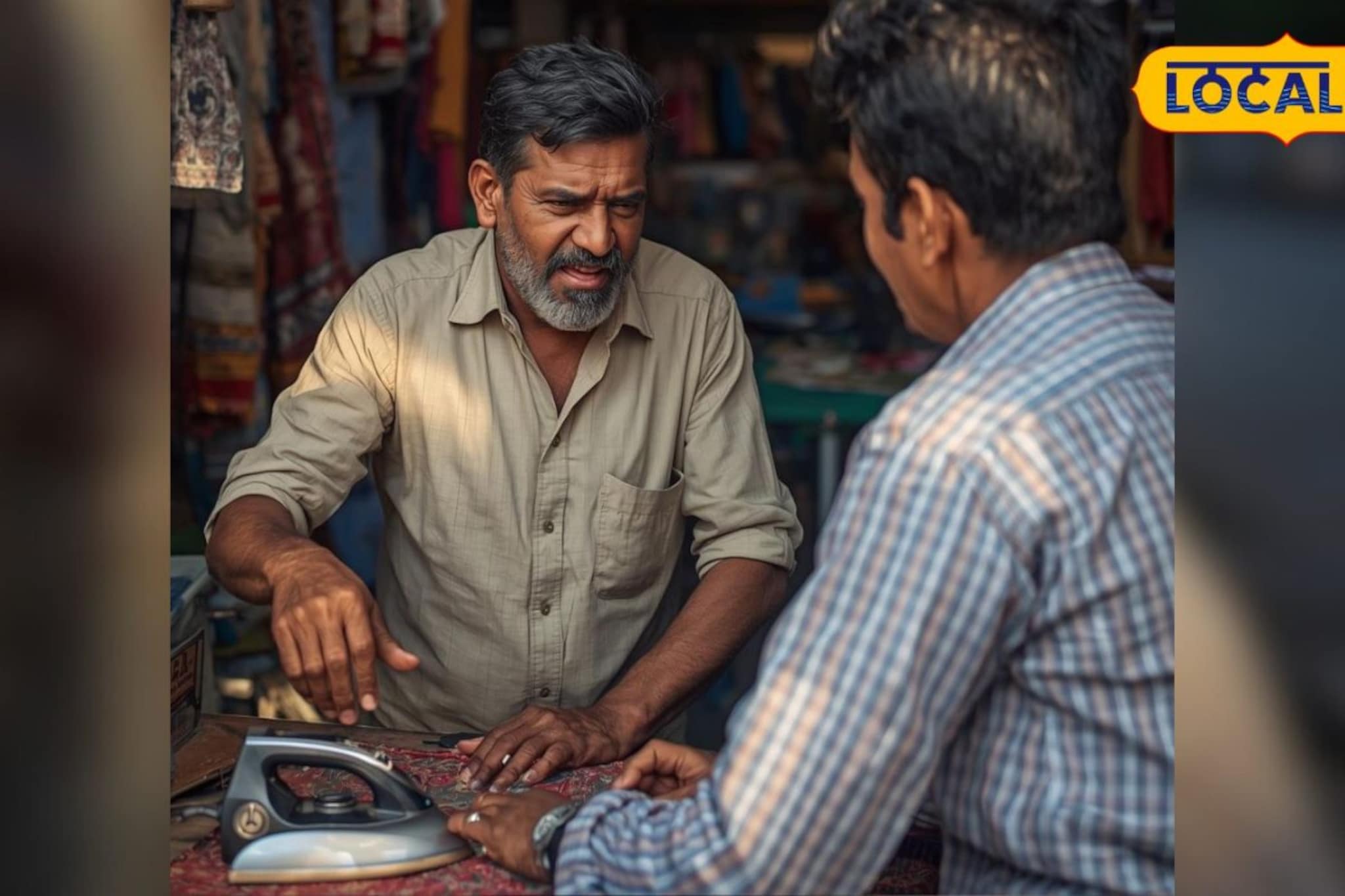 'कपडे इस्त्री करून द्या' ग्राहकाची मागणी ऐकून दुकानदारानं कात्रीनं भोसकलं, आता..