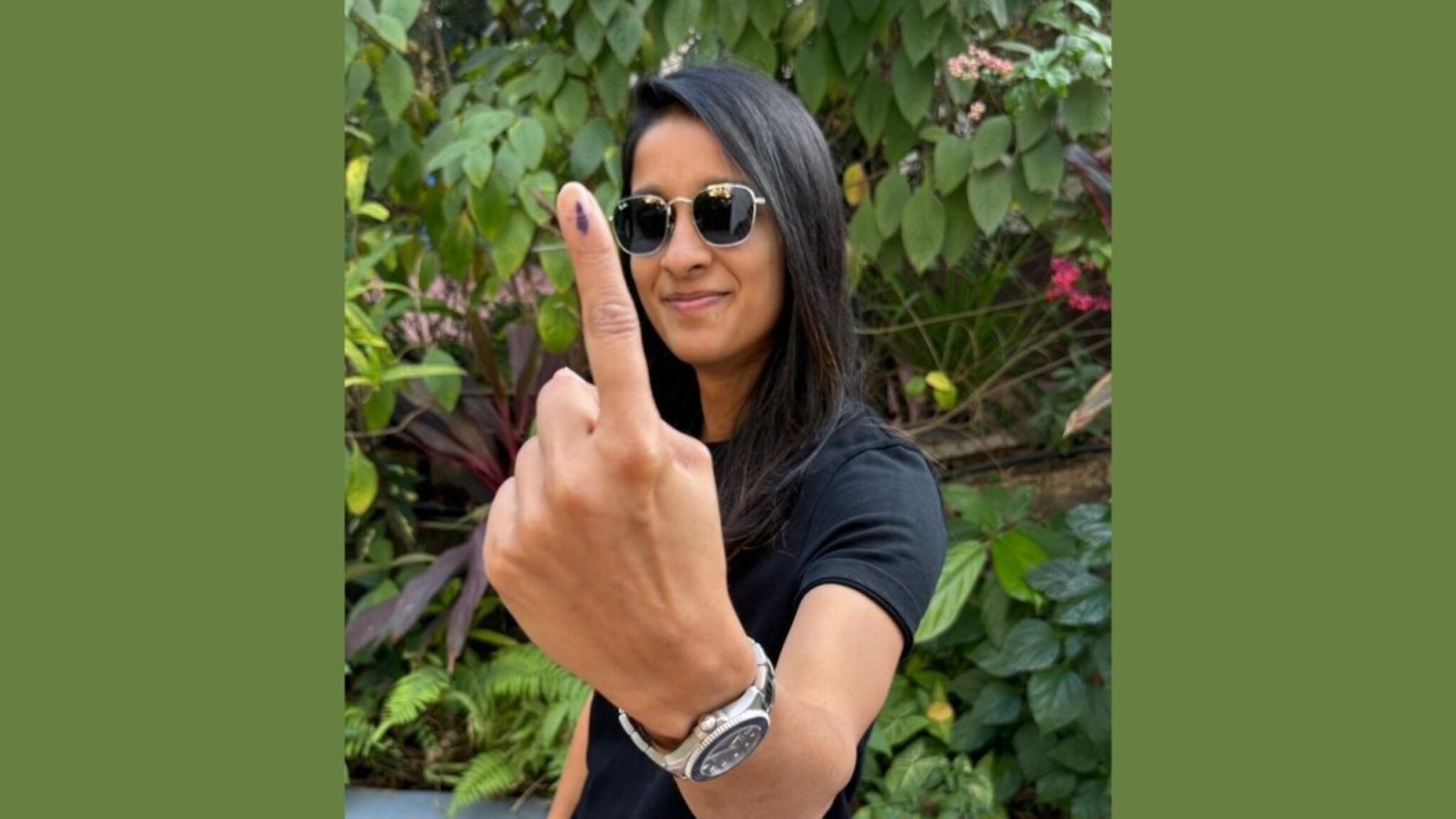 WPL च्या व्यस्त वेळापत्रकातून वेळ काढून आली, मुंबईच्या जेमिमाने बजावला मतदानाचा हक्क