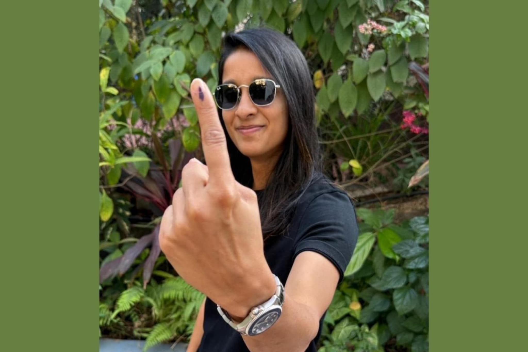 WPL च्या व्यस्त वेळापत्रकातून वेळ काढून आली, मुंबईच्या जेमिमाने बजावला मतदानाचा