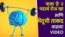 फक्त 'हे' 2 पदार्थ रोज खा आणि १० पटीने मेंदूची ताकद वाढवा!Video
