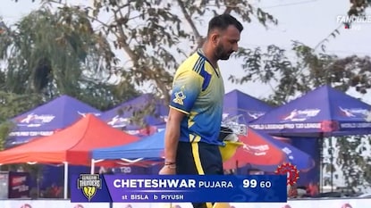cheteshwar pujara miss her century cheteshwar pujara miss her century