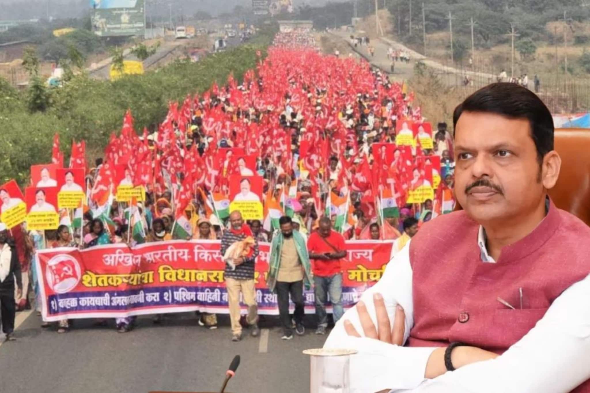 शेकडो किमी पायपीट, 'लाल वादळ' अखेर जिंकलं, मुख्यमंत्र्यांनी घेतला मोठा निर्णय