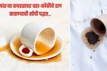 Tips And Tricks : पांढऱ्या कपड्यावर चहा-कॉफीचे डाग पडले? घरातील 'हे' पदार्थ काही मिनिटात करतील गायब!