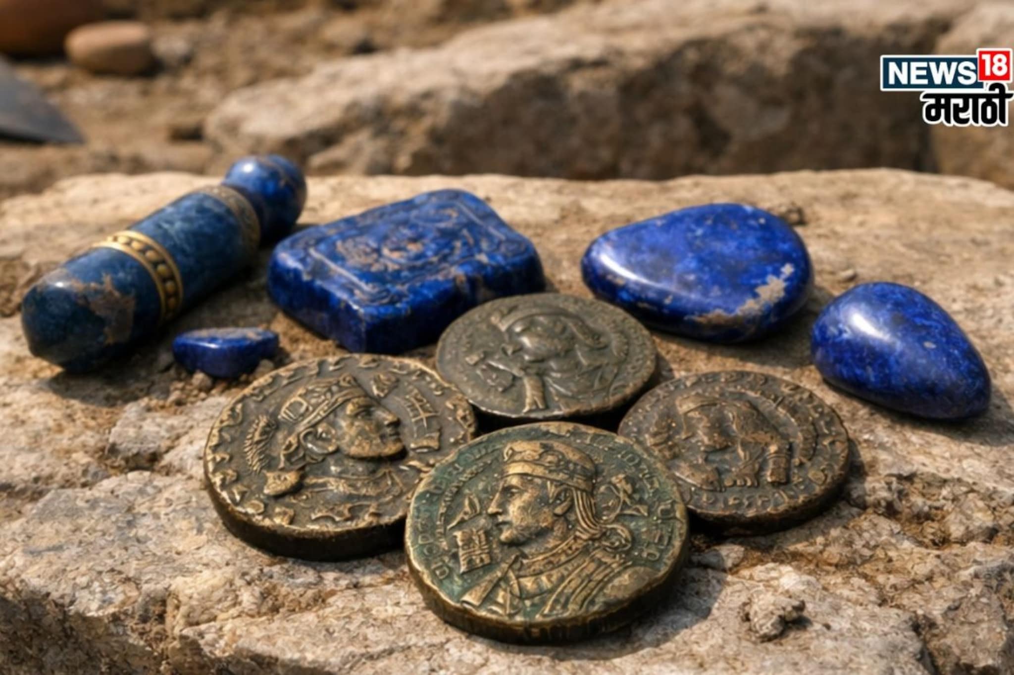 2000 हजार वर्षापूर्वीचा खजिना सापडला; जमिनीखाली होती दुर्मीळ नाणी, मौल्यवान दगड