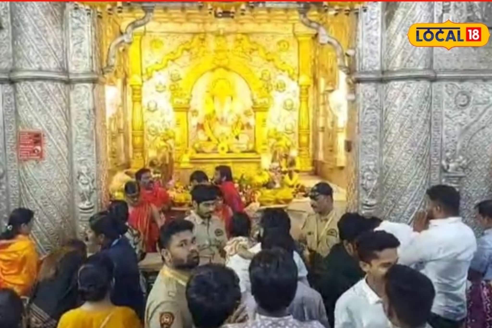 बाप्पाच्या दर्शनानं नववर्षाची सुरुवात! दगडूशेठ गणपती मंदिरात भाविकांची गर्दी, V