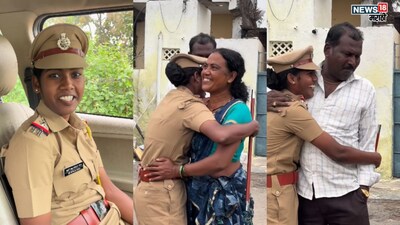 PSI Daughter Surprises Laborer Parents in Uniform, Emotional Reunion Goes Viral