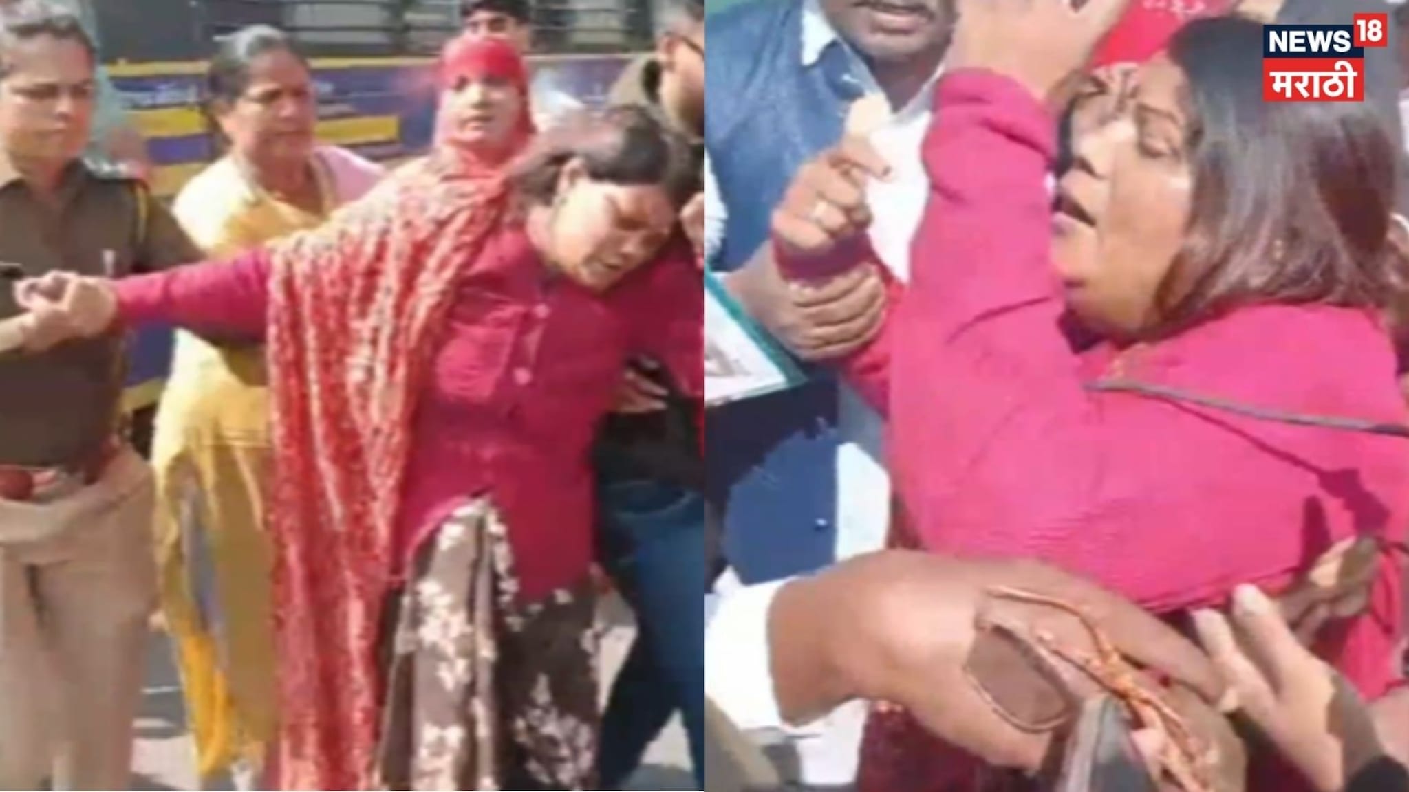 मद्यधुंद अज्ञाताने महिलेच्या पोटात लाथ मारली, ५ जणांच्या टोळक्यांचा धुडगूस, VIDEO